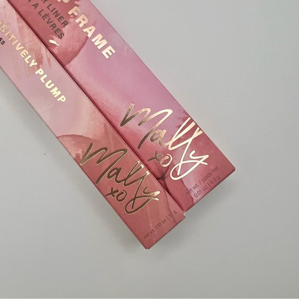Mally Beauty Bundle Positively Plump Lip Gloss & The Lip Frame Longwear Liner